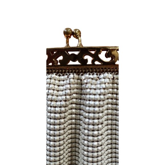 1950's - 60's Mesh Whiting & Davis Vintage Evening Bag - Picture 2 of 7